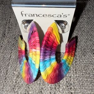 Francesca's Colorful Hoop Earrings